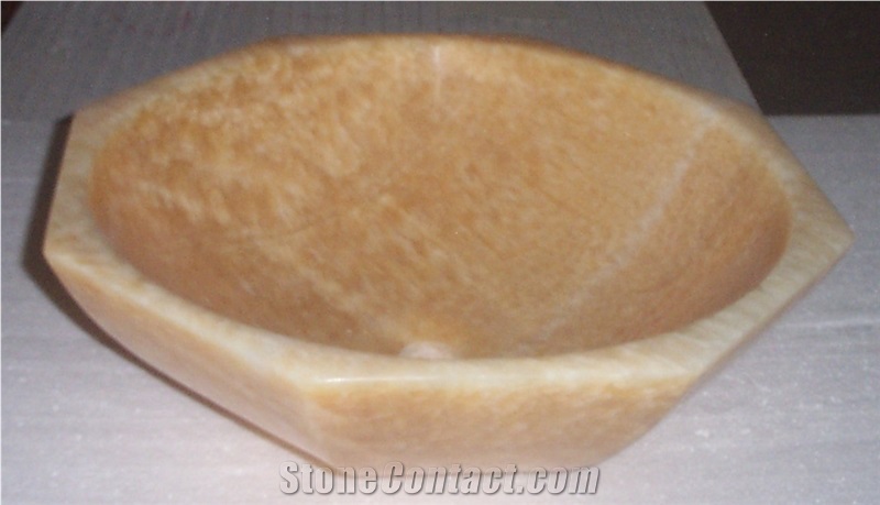 Honey Onyx Sink,Yellow Onyx Basin