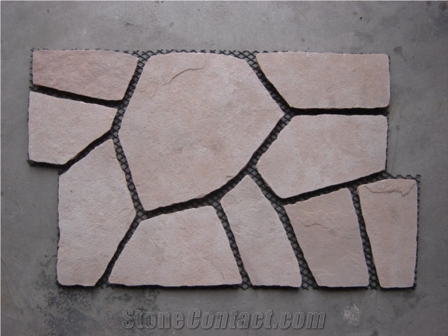 Rust Slate Flagstone,Meshwork Slate Flooring Pavers, Rustic Slate Slate Tiles & Slabs