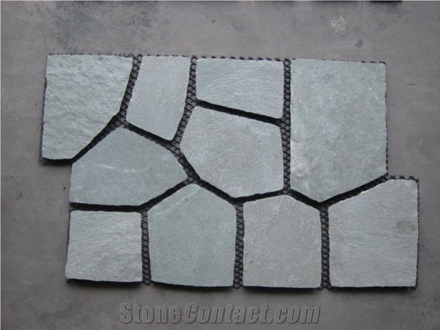 Rust Slate Flagstone,Meshwork Slate Flooring Pavers, Rustic Slate Slate Tiles & Slabs