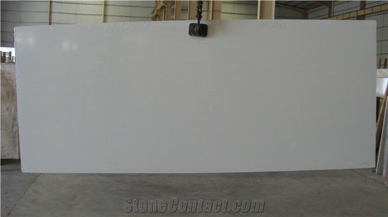 Snow White Artifical Marble Slab,Pure White Artificial Slab,Manmade Stone Marble Slabs