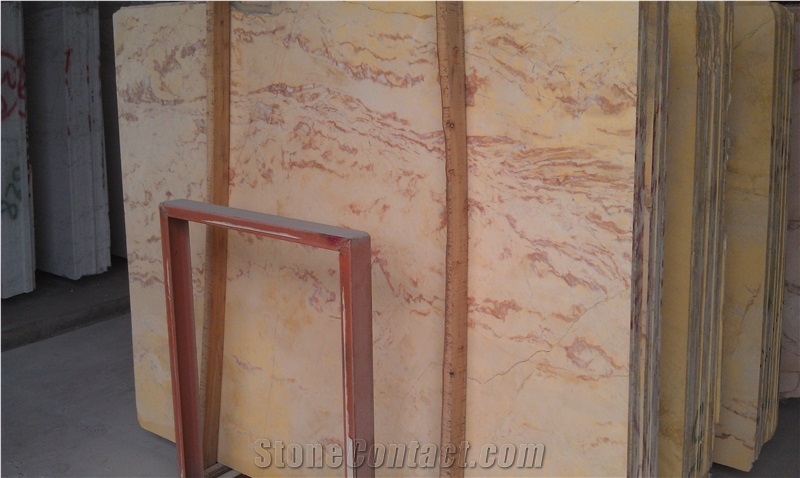 Spring Sun Marble Slabs & Tiles, Iran Yellow Marble