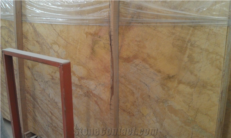 Spring Sun Marble Slabs & Tiles, Iran Yellow Marble