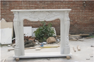 White Marble Fireplaces, Hunan White Marble Fireplace