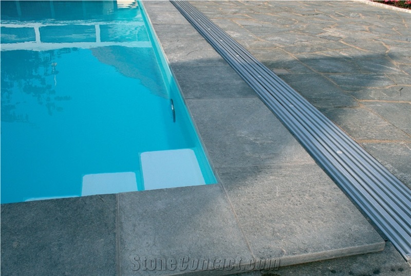 Karistou Blue Quartzite Sawn Cut Pool Coping