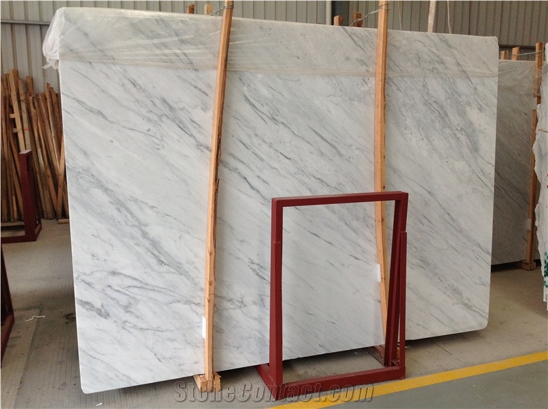 Carrara White Marble with Grey Veins