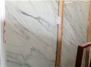 Carrara White Marble with Grey Veins