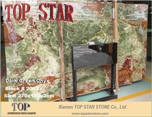 Multicolor Green Onyx 2cm Slabs, Iran Green Onyx Slabs & Tiles