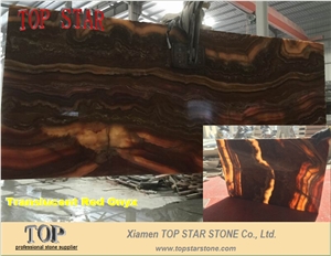Translucent Multicolor Red Onyx Wall Tiles
