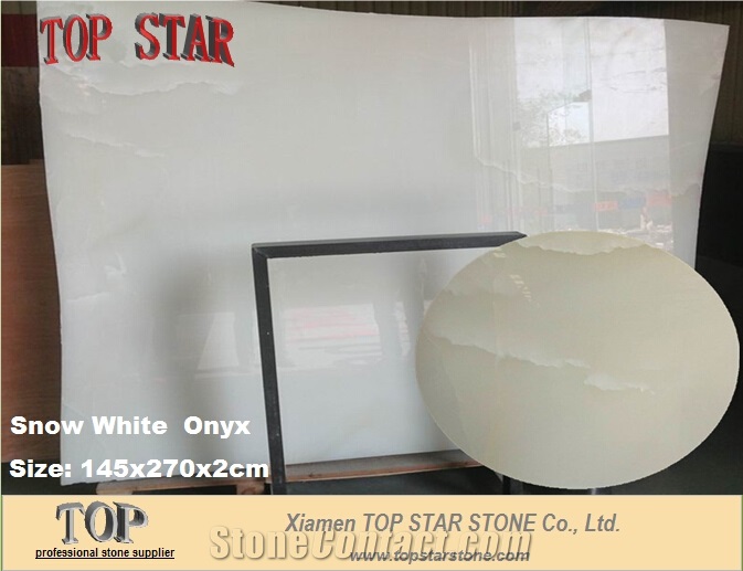 Translucent Pure White Onyx Onix Marmol