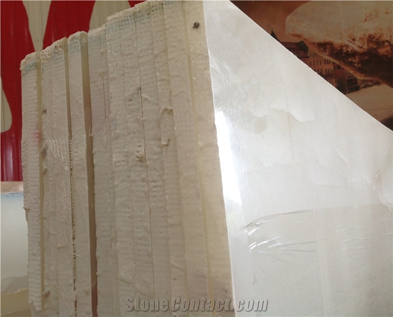 Translucent Snow White Onyx Slabs, Mahabad White Onyx Slabs & Tiles