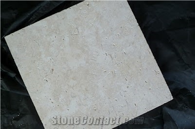 Dominican White Coral Stone Brushed Tiles 3/4"