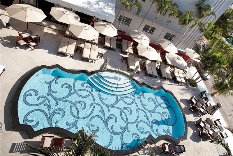Glass Pool Murals,Swimming Pool Coping Mosaic