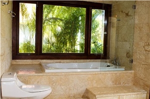 Gold Dominican Coral Stone Tile, Coralina Gold Coral Stone Wall Tiles