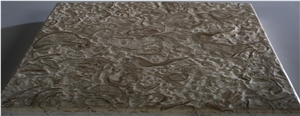 Mini-Abalone Sea Shellstone Beige and Green Slabs & Tiles, Abalone Shellstone Beige Limestone Tiles