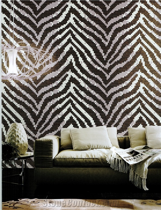 Mosaic Glass Wall Paper