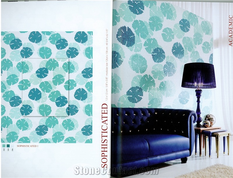 Mosaic Glass Wall Paper