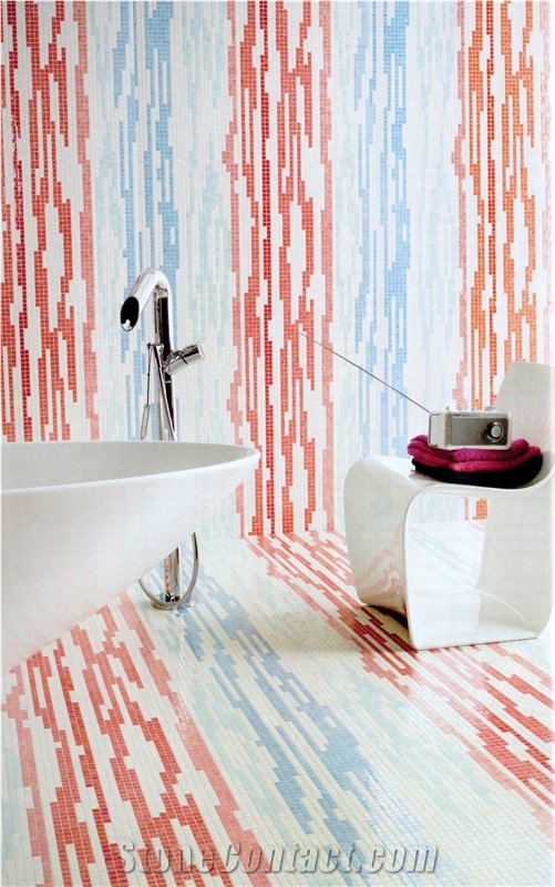 Mosaic Glass Wall Paper