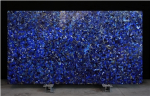 Semi-Precious Slabs, Tile, Basins, and Decor Blue Collection