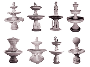 Garden Fountain Designs, Carving Stone, Hand Carved Fountains, Exterior Decoration, Rolling Sphere Fountains