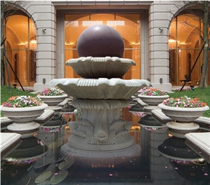 Landscaping Stone, Garden Fountain,Ball Spring,Water Pot