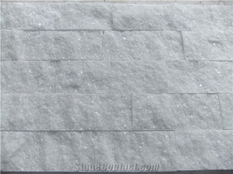 Yaan Crystal White Marble Culture Stone, China Crystal White Marble Cultured Stone