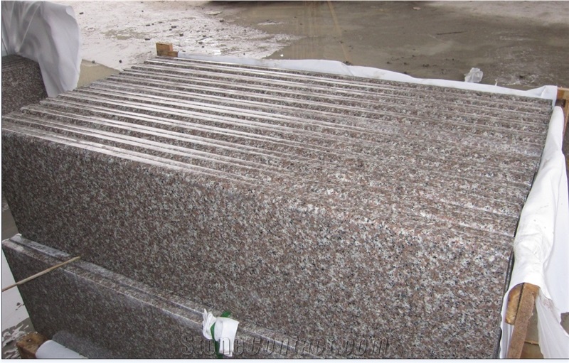 Bainbrook Brown Granite Stair Treads , G664 Granite Steps, Chinese Cheap Red Granite Stair