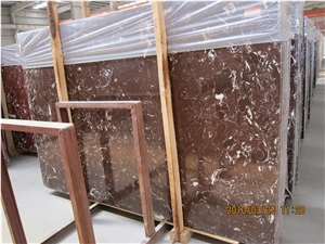 China Red Manmade Marble, Red Artificial Stone Slab