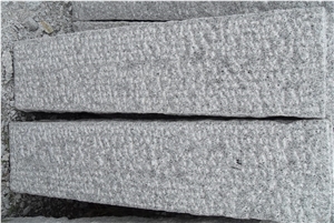 G603 Granite Rough-Picked Kerbstone, China Light Grey Granite Kerbs for Outside Road Stone