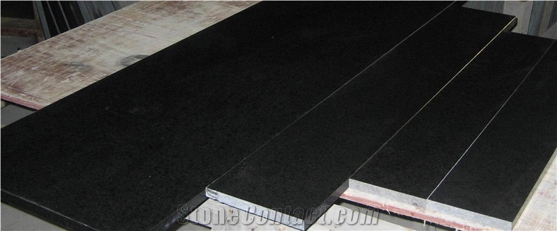 G684 Black Basalt,Fuding Black,Fossil Black,Black Pearl, China Black Basalt Polished Tile