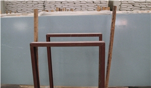Light Blue Artificial Quartz Slab, China Manmade Blue Quartz Stone Tile,Engineered Stone with Solid Surface