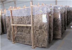 Marble Dark Emperador Slab, Spain Brown Marble