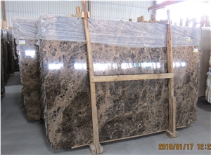 Marble Dark Emperador Slab, Spain Brown Marble