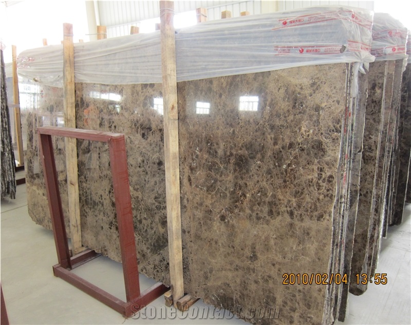 Marble Dark Emperador Slab, Spain Brown Marble