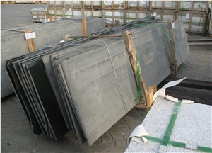 Mongolia Black Basalt Polished Slab, China Black Basalt Tiles