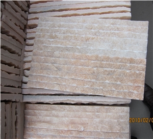 White Quartzite Cultured Stone,Ledge Stone,Stacked Stone Veneer