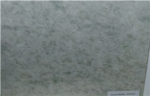 China Polished Everest Crystal White Marble Slabs Tiles Good Veins