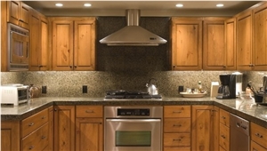 Beige Kitchen Granite Countertop Tiles