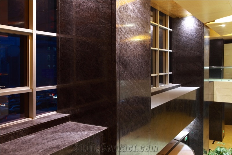 Black Illusion Quartize Slabs Tiles, China Black Quartzite