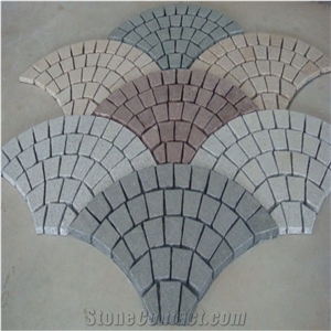 Fan Shaped Granite Pavement Setts