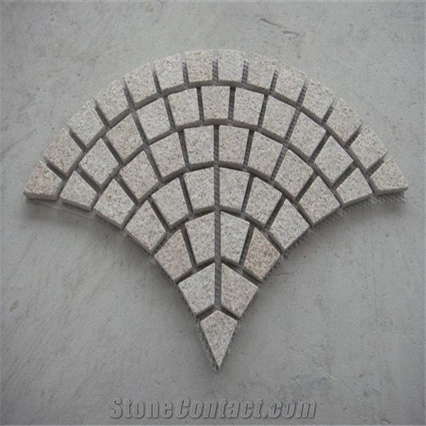 Fan Shaped Granite Pavement Setts