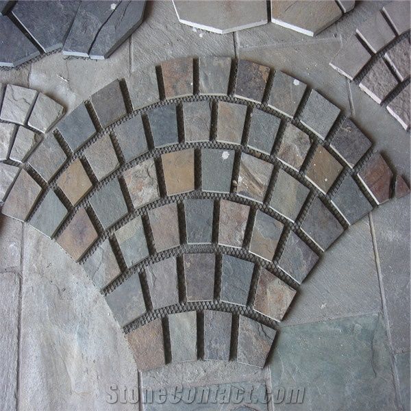 Fan Shaped Granite Pavement Setts