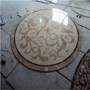 Emperador Light Marble Waterjet Carpet
