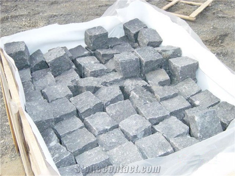 Fuding Black Besalt Cobble Stone, China Black Basalt Cobble Stone