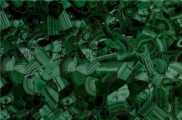 High Quality Green Malachite Semiprecious Stone Slabs