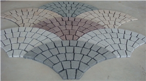 Multicolor Granite Paving Stone Cobblestone