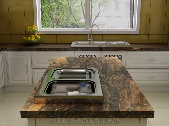 Plateau Impression Quartize Tiles Slabs, China Lilac Quartzite