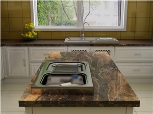 Plateau Impression Quartize Tiles Slabs, China Lilac Quartzite