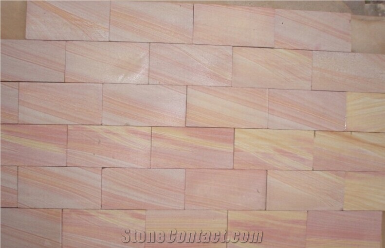 Rainbow Sandstone Slabs Tiles