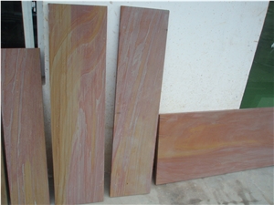 Rainbow Sandstone Slabs Tiles