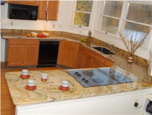 Yellow Granite Kitchen Countertops